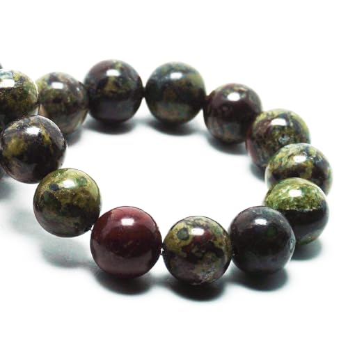 Natural Stone Beads - African Blood Jasper Round Beads (59-62pcs, 6mm) - color: African Blood, size: 6mm