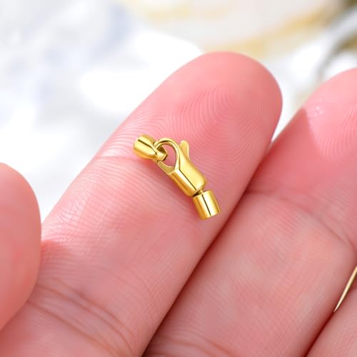 14K Yellow Gold Jewelry Clasp Necklace Extender Clasp Bracelet Extension Connector for DIY Necklace Bracelet Anklet Jewelry Making, 14K Gold Clasp for DIY Jewelry Making (Style 10) - style: Style 10