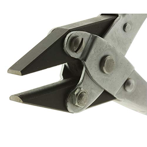 The Beadsmith Half Round/Flat Nose Parallel Pliers, 5.5 inches (140mm) Steel tool for jewelry making, with spring - style: Half Round/Flatnose - 140mm