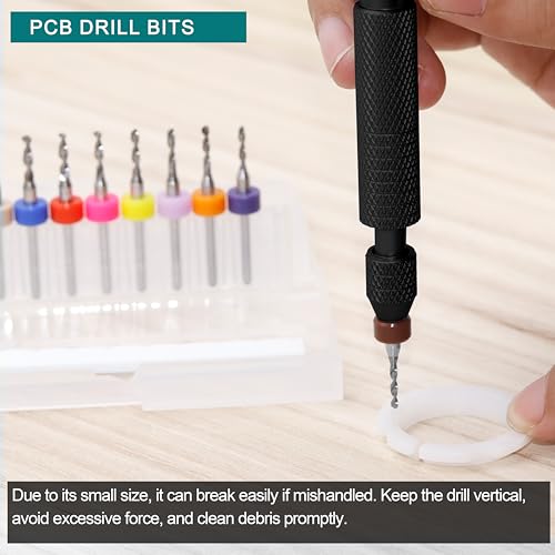 Micro Drill Bit Set, 10pcs Tungsten Drill Bits (1.1-2.0mm) for Jewelry, Models, Crafts, PCB, Hobby & Small Drilling Projects - color: (1.1-2.0) mm drill bit