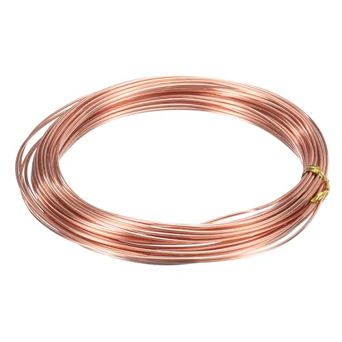 uxcell 99.99% 16 Gauge 1.2mm Pure Copper Wire 10m/33 ft Soft Craft Copper Wire Tarnish Resistant Jewelry Wire for Jewelry Making Beading DIY Crafts Supplies, Copper - size: 16 Gauge 1.2mm