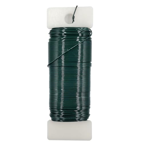 22 Gauge Green Metal Floral Wire, 38 Yards/35 Meters,for Christmas Wreaths,Tree Decoration,Flower Arrangement,Craft Wire,Flower Wire,Garden Wires,Flowers Bouquet Accessories,Jewelry Wires DIY - size: 22Gauge-Green-1P/38Yards
