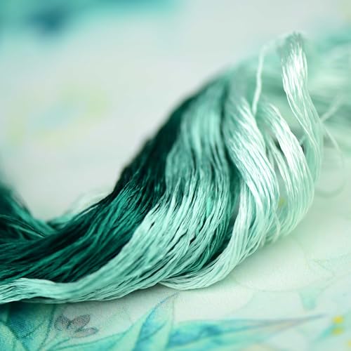 Mulberry Silk Floss Embroidery Thread Floss-Cross Stitch Threads China Silk Woven Jewelry Threads DIY Sewing Kits (53) - color: 53