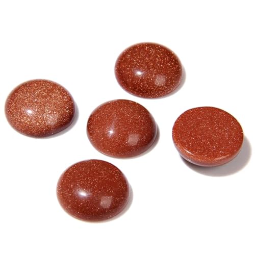 20pcs 4mm Natural Stone No Hole Gold Sandstone Semicircle Smooth Cabochons Beads Healing Chakra Crystal Stone Bead for Jewelry Making Rings Earrings Necklace Bracelet DIY Crafts - color: Gold Sandstone, size: 4mm