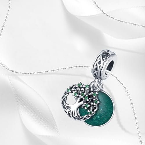 925 sterling silver bracelet necklace pendant, women's jewelry gift, dream catcher net bead pendant, suitable for original bracelets, parties, birthday jewelry gifts - color: PAC024