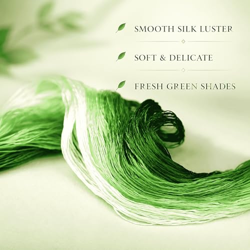 Natural 100% Silk Thread, Handmade Embroidery Thread Silk Floss 8 Colors 110m Each (71) - color: 71