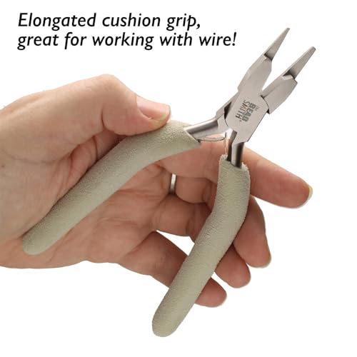 The Beadsmith Nylon Jaw Pliers - Bracelet Bending Pliers, Comfort Grip Handle w/Double Leaf Springs, 6 Inches - style: WrapMaker