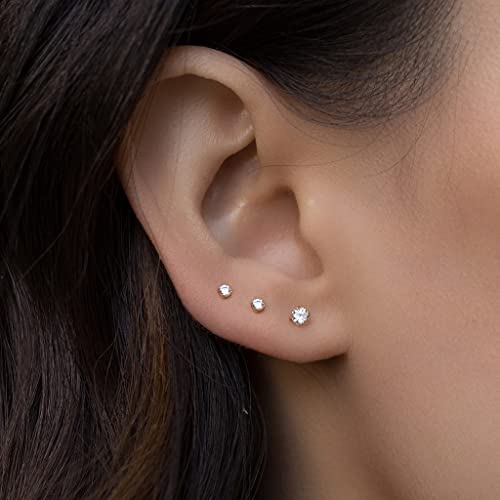 QWALIT Piercing Taper Threadless Insertion Tool - Titanium Labret Pin 16g, 18g, 20g - color: B1 - Stainless Steel Mix Sizes
