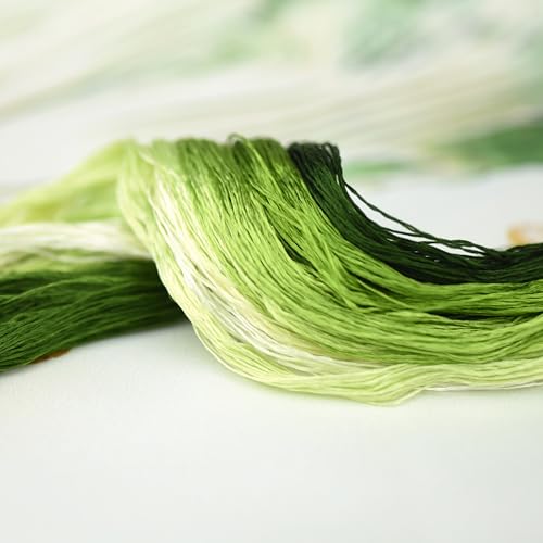 Mulberry Silk Floss Embroidery Thread Floss-Cross Stitch Threads China Silk Woven Jewelry Threads DIY Sewing Kits (107) - color: 107