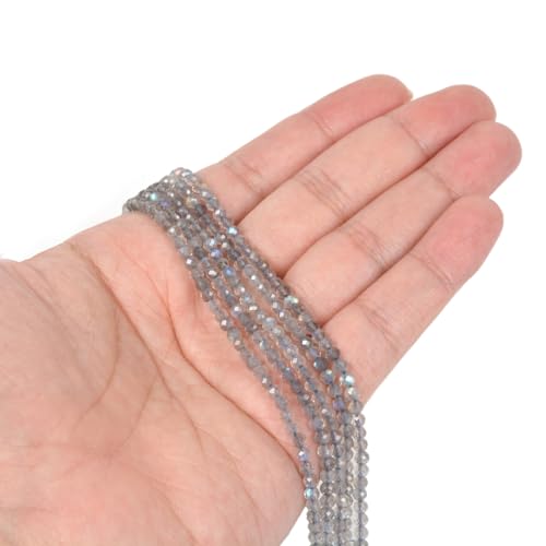 3mm Labradorite Faceted Gemstone Round Loose Beads Strand 15.5-16" DIY Jewelry Making - color: Labradorite
