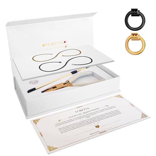 vorona Permanent Bracelet Kit, DIY Forever Bracelet Making Set for Couples, Friendship Bracelets, Romantic Infinity Jewelry for Anniversaries, Weddings & Date Nights (Black & Gold) - color: Black & Gold