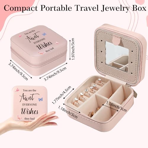Aunt Gifts Jewelry Box Auntie Gift Ideas Valentines Easter Mothers Day Gifts for Aunts from Niece Nephew Aunts Christmas Birthday Gift You Are The Aunt Everyone Wishes They Had Jewelry Case - color: aunt