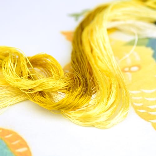 Mulberry Silk Floss Embroidery Thread Floss-Cross Stitch Threads China Silk Woven Jewelry Threads DIY Sewing Kits (17) - color: 17