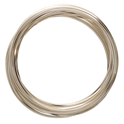 The Beadsmith Square Craft Wire - Medium Temper Beading Wire, Silver Color, 18 Gauge, 4 Yards - color: Silver, size: 18 Gauge, 4 Yard Coil