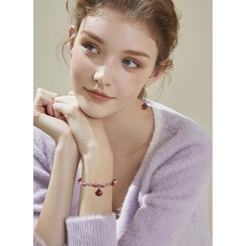 Craftdady Enamel Dangle Charms Pendant Food Animal Flower Cute Charms Colorful Metal Fruit Pendants Hang Ornament for Craft Bracelet Necklace Earring Key Chains Jewelry Making - color: Red Ladybug