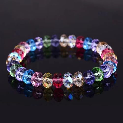 500pcs Crystal Glass Beads 3mm Faceted Rondelle Glass Spacer Beads with Hole for Bracelets Necklace Earring DIY Jewelry Making Craft(Crystal Clear) - color: Crystal Clear, size: 3mm