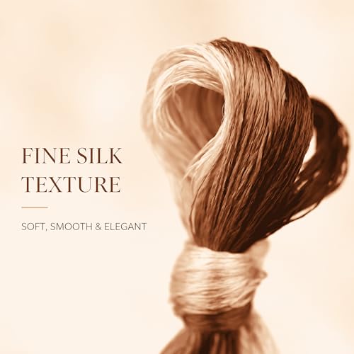Mulberry Silk Floss Embroidery Thread Floss-Cross Stitch Threads China Silk Woven Jewelry Threads DIY Sewing Kits (111) - color: 111
