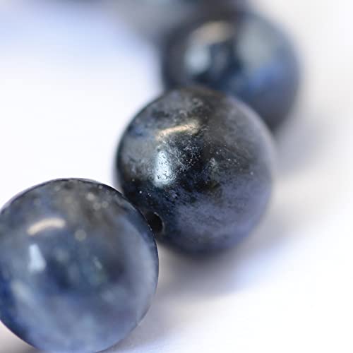 KISSITTY 235pcs 8mm Natural Sodalite Bead Strands, Natural Gemstone Crystal Beads Round Smooth Chakra Beads Energy Healing Crystals Gemstones for DIY Jewelry Bracelets Necklaces Making - color: Natural Sodalite Stone
