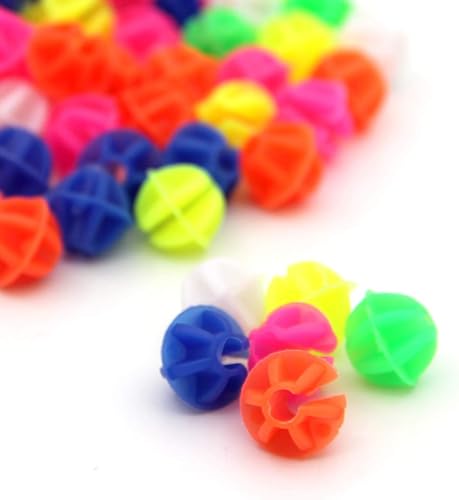 Assorted Colors Bike Bicycle Wheel Spokes Plastic Clip Bead/Spoke Derections (100pcs Round Bead)