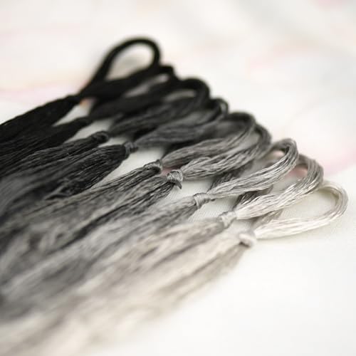 Mulberry Silk Floss Embroidery Thread Floss-Cross Stitch Threads China Silk Woven Jewelry Threads DIY Sewing Kits (113) - color: 113