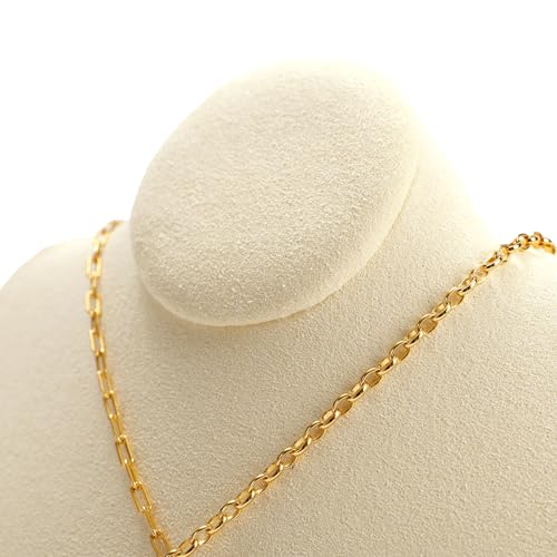 Jewelry Bust Necklace Display Microfiber Jewelry Necklace Display Stand for Show Selling - color: White