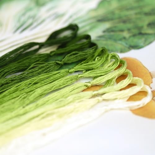 Mulberry Silk Floss Embroidery Thread Floss-Cross Stitch Threads China Silk Woven Jewelry Threads DIY Sewing Kits (107) - color: 107