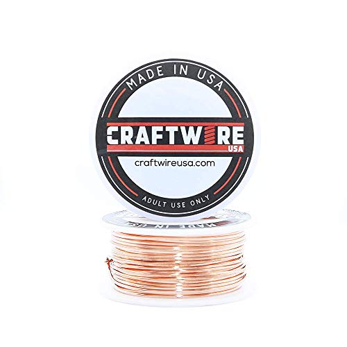 20 Gauge 50 FT Authentic 99.9% Pure Solid Bare Copper Wire Round, Bright, Dead Soft, (Choose 25 to 100 Ft., 10 to 30 Ga.) - size: 20 Gauge - 50 Feet Spool