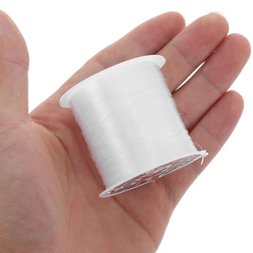 TEHAUX Satin Cord Crystal Thread - Nylon Beading Cord for Jewelry Making Crafts for Bead 0.45mm Diameter Rope 35M/Roll