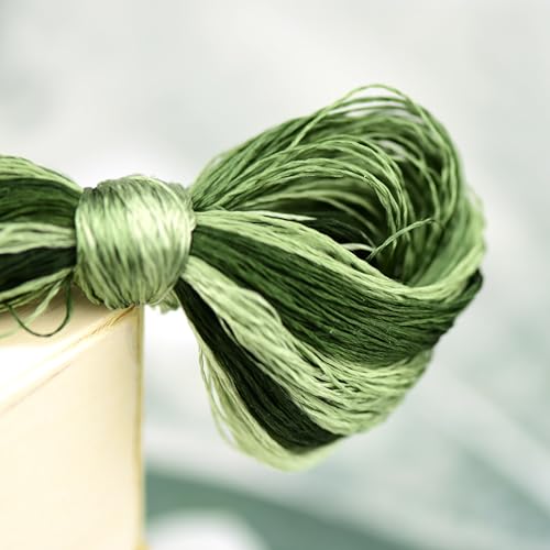Mulberry Silk Floss Embroidery Thread Floss-Cross Stitch Threads China Silk Woven Jewelry Threads DIY Sewing Kits (15) - color: 15