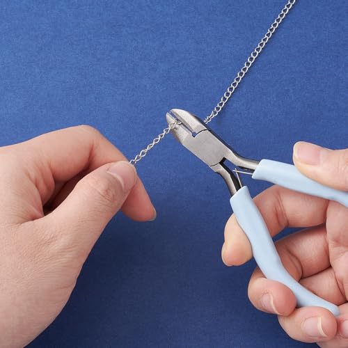 Pliers for Jewelry Making, Jewelry Pliers Set Includes Needle Nose Pliers, Round Nose Plier and Wire Cutters, Jewelry Making Tools for Jewelry Repair, Wire Wrapping, Beading and Crafts - color: Light Sky Blue