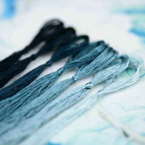 Mulberry Silk Floss Embroidery Thread Floss-Cross Stitch Threads China Silk Woven Jewelry Threads DIY Sewing Kits (49) - color: 49