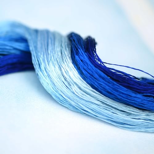 Mulberry Silk Floss Embroidery Thread Floss-Cross Stitch Threads China Silk Woven Jewelry Threads DIY Sewing Kits (102) - color: 102