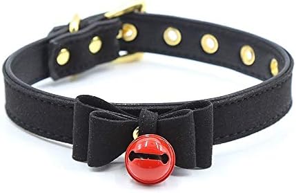 Bell Choker Collar Necklace Lolita Bow Collar Cat Kitty Velvet Necklace