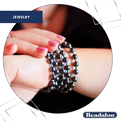 Beadalon Carbon Steel Memory Wire, Round, X-Large Bracelet, Silver Plated, 1 oz, Approx. 62 coils - size: Ring, style: 0.25 oz, approx 49 coils
