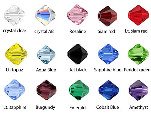 250pcs Czech 6mm (0.24 Inch) Faceted Bicone Crystal Glass Loose Beads Spacer Bulk Cobalt Blue for DIY Craft Jewelry Making CCB625 - color: Cobalt Blue, size: 6mm - 250pcs