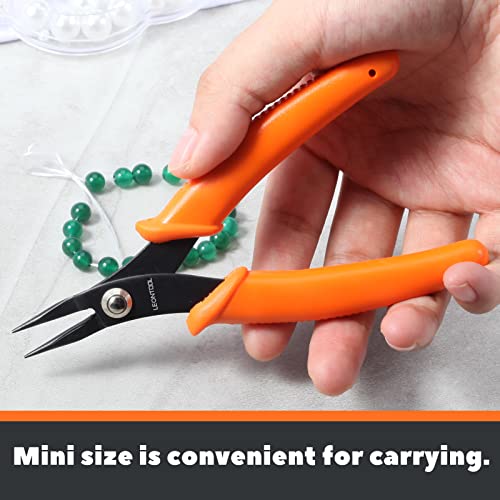 Mini Round Nose Pliers with Smooth Jaws - 5-Inch Jewelry Making Precision Pliers - style: Round Nose Pliers