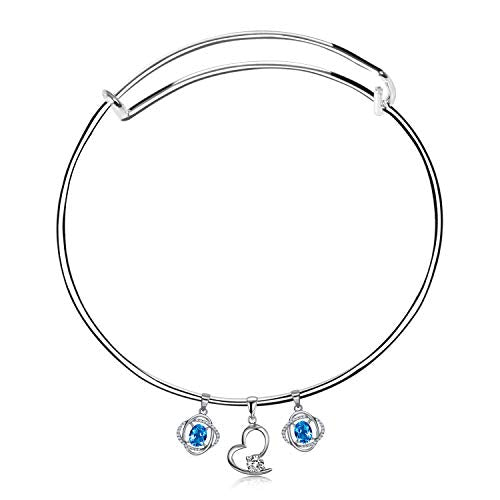 UPINS 60Pcs Expandable Blank Bangle Bracelets Adjustable Wire Bracelets for DIY Jewelry Making, Silver - color: Silver