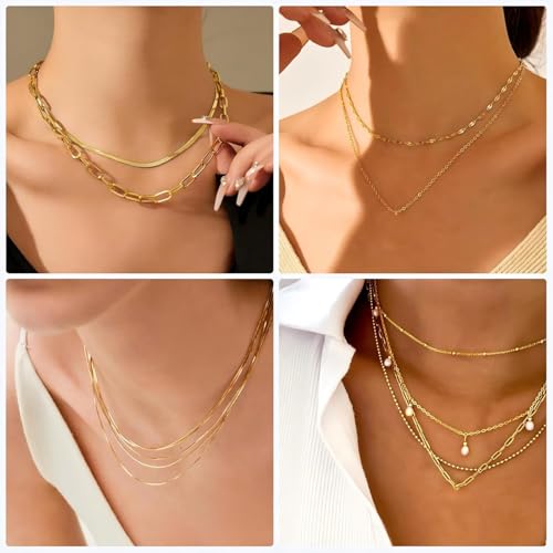 6 Rolls Necklace Chains for Jewelry Making 46 Feet Chain Jewelry Chain with Jump Rings Lobster Clasps Pinch Clasps for Jewelry Craft DIY Making Supplies (Gold) - color: 6 Rolls Gold