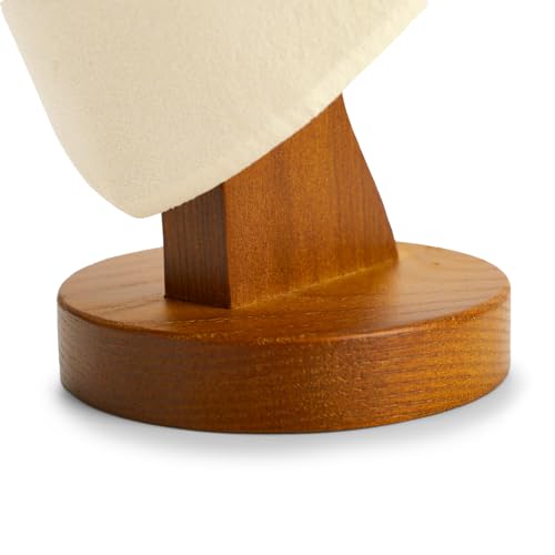 Jewelry Bust Necklace Display Microfiber Jewelry Necklace Display Stand for Show Selling - color: White