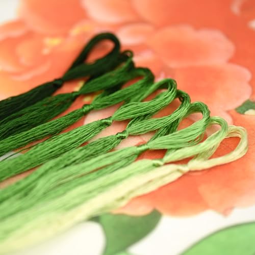 Mulberry Silk Floss Embroidery Thread Floss-Cross Stitch Threads China Silk Woven Jewelry Threads DIY Sewing Kits (109) - color: 109