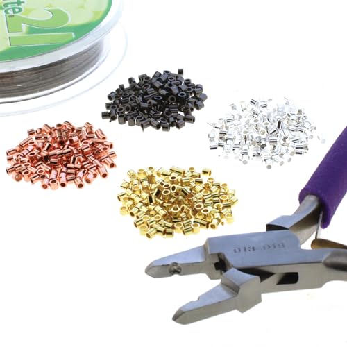 The Beadsmith Magical Crimp Forming Pliers – Beading Tool Transforms 2mm Crimp Tubes into Round Beads, Compatible with .018–.020 Inch Wire, Easy Jewelry-Making Crimper for Beadwork and Crafts
