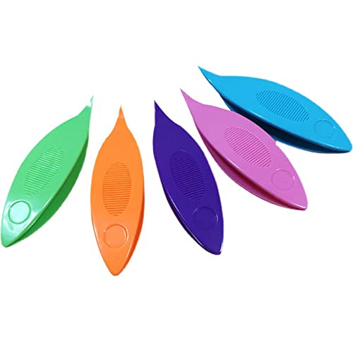 13pcs Tatting Shuttle Kit, Qtopun 9pcs Plastic Transparent Waving Shuttles 1 Beading Needles 3 Crochet Hooks for Lace DIY Hand Lacemaking Craft Tool