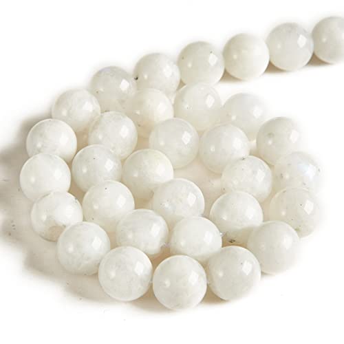 60pcs 6mm Moonstone Beads Natural Gemstone Beads Round Loose Beads for Jewelry Making - color: Moonstone, size: 6mm