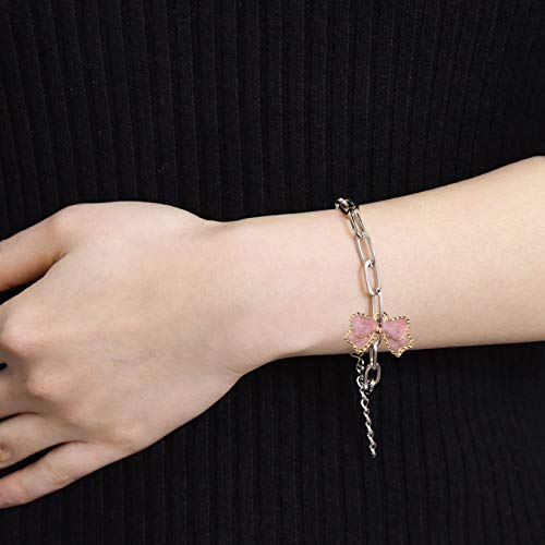 tiggell 20pcs Chain Bracelets Kit Alloy Link with Lobster Clasps for Christmas DIY Women Jewelry Findings Bracelet Making (Gold & Silver) - color: Gold & Silver