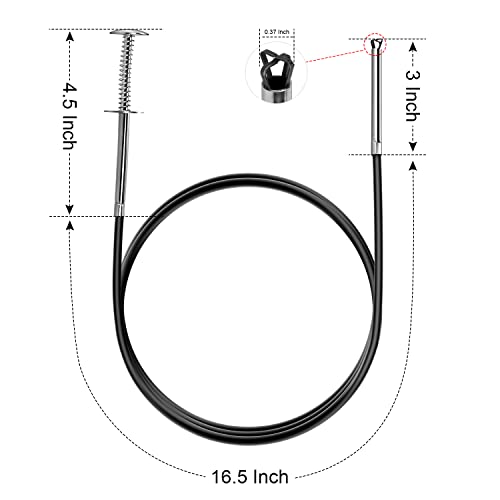 Small Caliber Flexible Grabber Tools 24'' Four-claw Pickup Tool Pick Up Items In Narrow Space Flexible Waste Picking Tool for Engine Bay/Home Sink/Earring (Not magnetic) - size: Flexible bend pick tool Non-magnetic