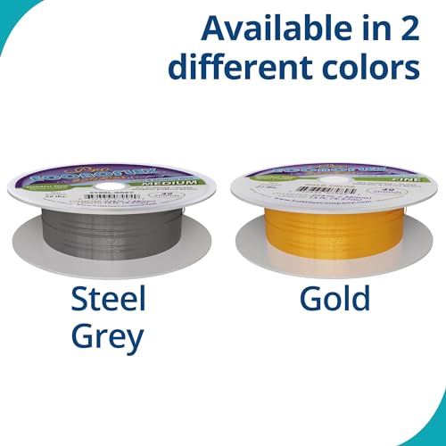 Soft Flex Econoflex Beading Wire - 49 Strand Flexible Braided - Hobby Wire for Crafting .014 Fine Diameter, 15 ft