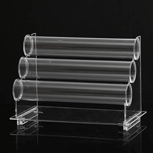 ChezMax Triple Tier Jewery Display Removable Bracelet Holder Jewelry Stand Necklace Stand Jewelry Towers and Watch Holder for Home Organization - color: D- Clear
