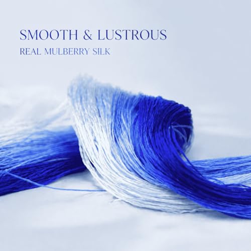 Mulberry Silk Floss Embroidery Thread Floss-Cross Stitch Threads China Silk Woven Jewelry Threads DIY Sewing Kits (110) - color: 110