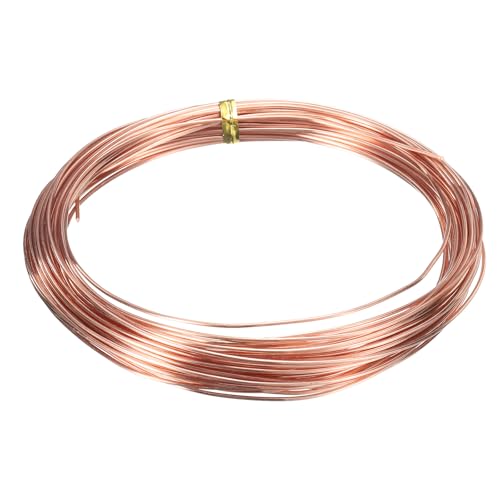 uxcell Pure Copper Wire 99.99% 18 Gauge 1mm Soft Craft Tarnish Resistant | 10m/33 ft Jewelry Wire for Jewelry Making Beading DIY Crafts Supplies,Copper - size: 18 Gauge 1mm