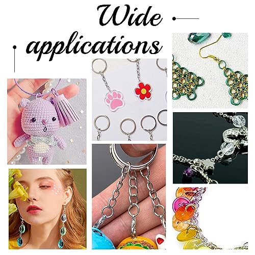 UNICRAFTALE About 500pcs Real 24K Gold Plated Open Jump Rings Stainless Steel O Shape Rings Jewelry Findings for DIY Bracelets Necklaces Jewelry Craft Making - color: Golden